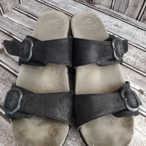 Dansko | "Sophie" Black Strappy Sandals Sz 10 - Picture 8 of 11